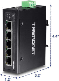 5-port Gigabit SwitchHardened Industrial