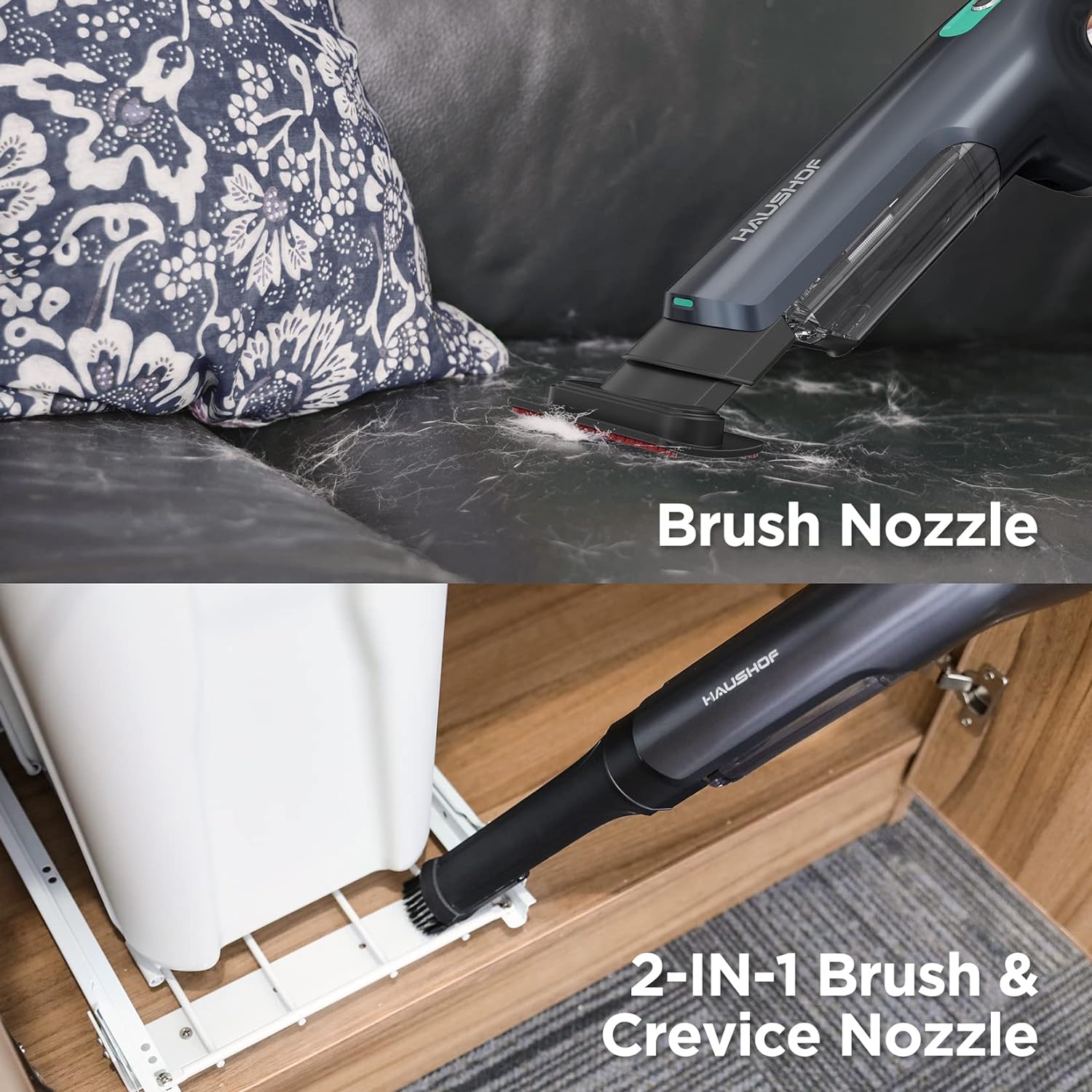 HAUSHOF Cordless Handheld Vacuum, with Brushless Motor