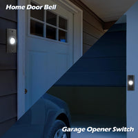 Dreyoo Lighted Metal Doorbell Push Button, Vintage Doorbell Push LED Buttons Replacement Most Door Chimes, Wall Mounted Door Bell Buttons Use in Home, Universal Garage Door Opener Switch