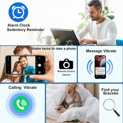 Giwbeiv Smart Bracelet: Giwbeiv 24/7 Activity Fitness – Back View