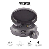 Altec Lansing True Evo+ Truly Wireless Earphones, 4 Hours of Battery Life, Receive Up to 4 Charges on The Go, Access Siri or Google Voice Assistant via Bluetooth Through Your Smartphone, MZX659-BLK