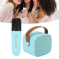 Mini Karaoke Machine, Stable Transmission Kids Portable Bluetooth Speaker Machine for Speech (Blue)