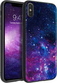 BENTOBEN iPhone X Case, iPhone Xs Case, Slim Fit Glow in The Dark Soft Flexible Bumper Protective Anti Scratch Non-Slip Phone Cases Cover for iPhone X/iPhone Xs 5.8 Inch, Nebula/Galaxy Design