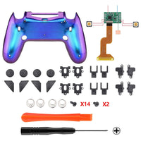 eXtremeRate Chameleon Dawn 2.0 FlashShot Trigger Stop Remap Kit for PS4 CUH-ZCT2 Controller, Upgrade Board & Redesigned Back Shell & Back Buttons & Trigger Lock for PS4 Controller JDM 040/050/055