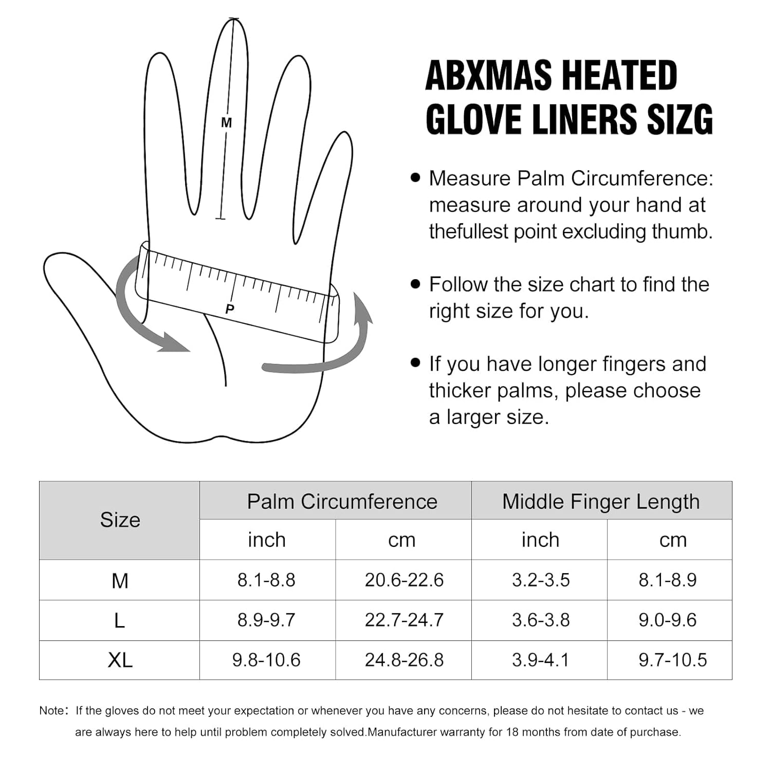 ABXMAS Heated Gloves XL