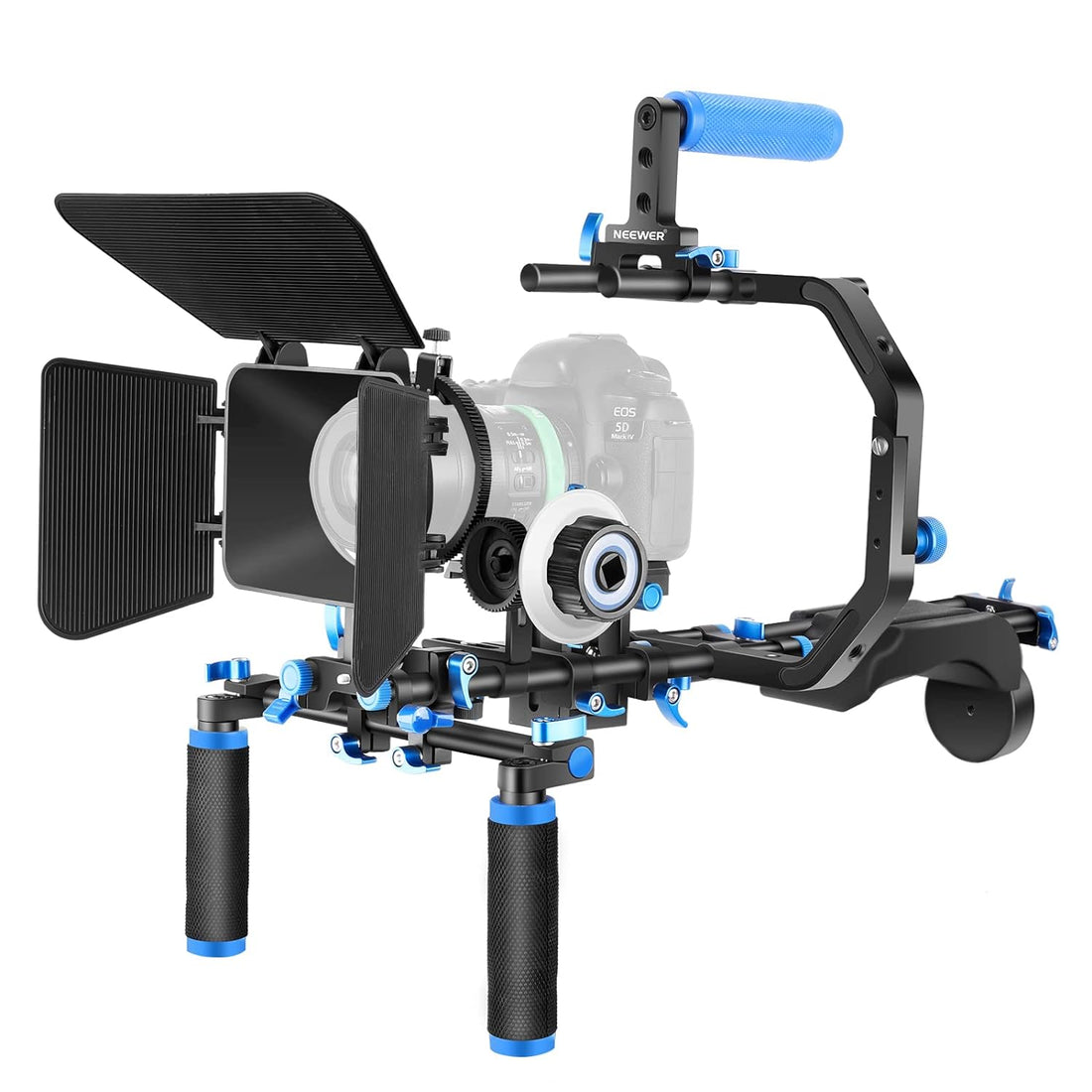 Neewer Film Movie System Kit Video Making System for Canon/Nikon/Sony and other DSLR Cameras, Blue, Black