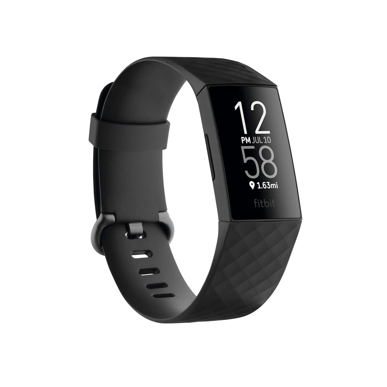 Fitbit Charge 4 Fitness and Activity Tracker with Built-in GPS, Heart Rate, Sleep & Swim Tracking, One Size (S & L Bands Included) (Black)