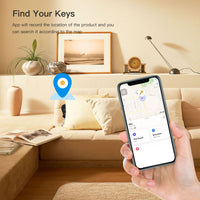 2 Pack Key Finder Smart Bluetooth Tracker Item Finder Work with Apple Find My Item Locator Anti-Lost Device for Keys, Bags and More Global Positioning iOS Only Black