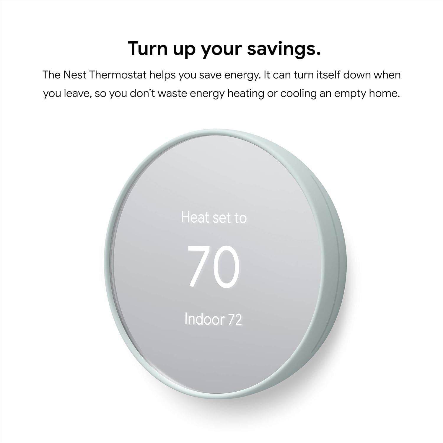 Google Nest Thermostat - Smart Thermostat for Home - Programmable Wifi Thermostat - Fog