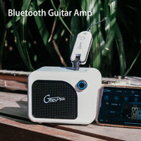 GTRS Guitar Amp Mini Portable Amplifier 5 Watt for Electric Guitar Rechargeable Support Bluetooth Connection with Mobile Devices Black