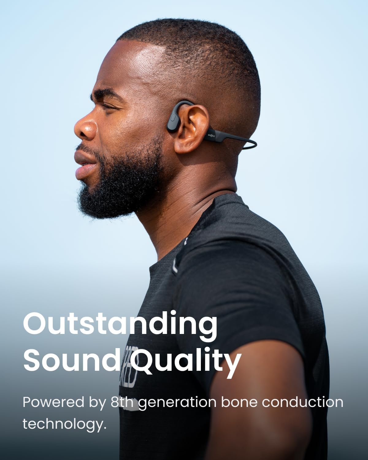 SHOKZ OpenRun: Open-Ear Bluetooth Bone Conduction Sport – In Use