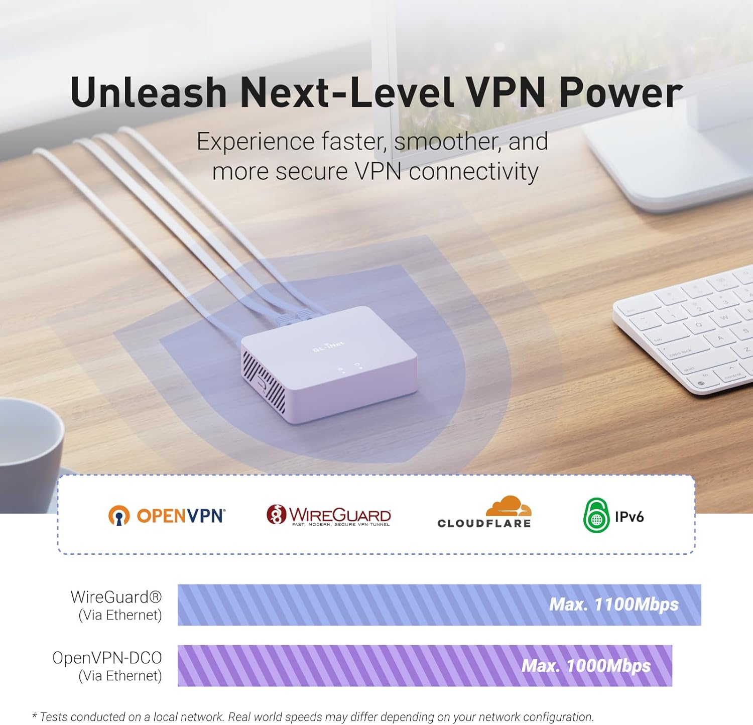 GL.iNet GL-MT5000 Brume 3 Wired VPN Security Gateway NO – Close-up Detail
