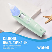 Baby Nasal Aspirator - Electric Nose Suction for Baby - Automatic Booger Sucker for Infants - Battery Powered Snot Sucker Mucus Remover for Kids Toddlers