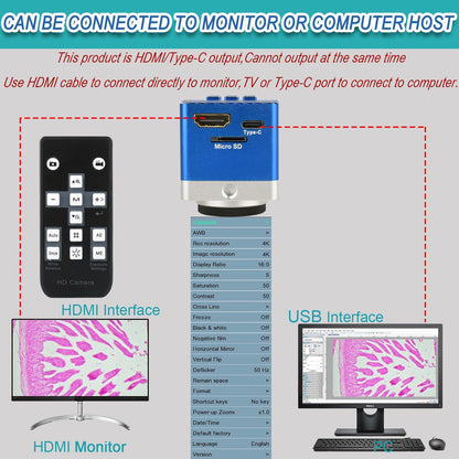 4K HD Microscope Industrial Camera 8.3 Million Pixels – Packaging