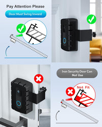 COOLWUFAN Anti-Theft Video Doorbell Mount, Doorbell Mount for Most Model (Easy Installation) (Black)