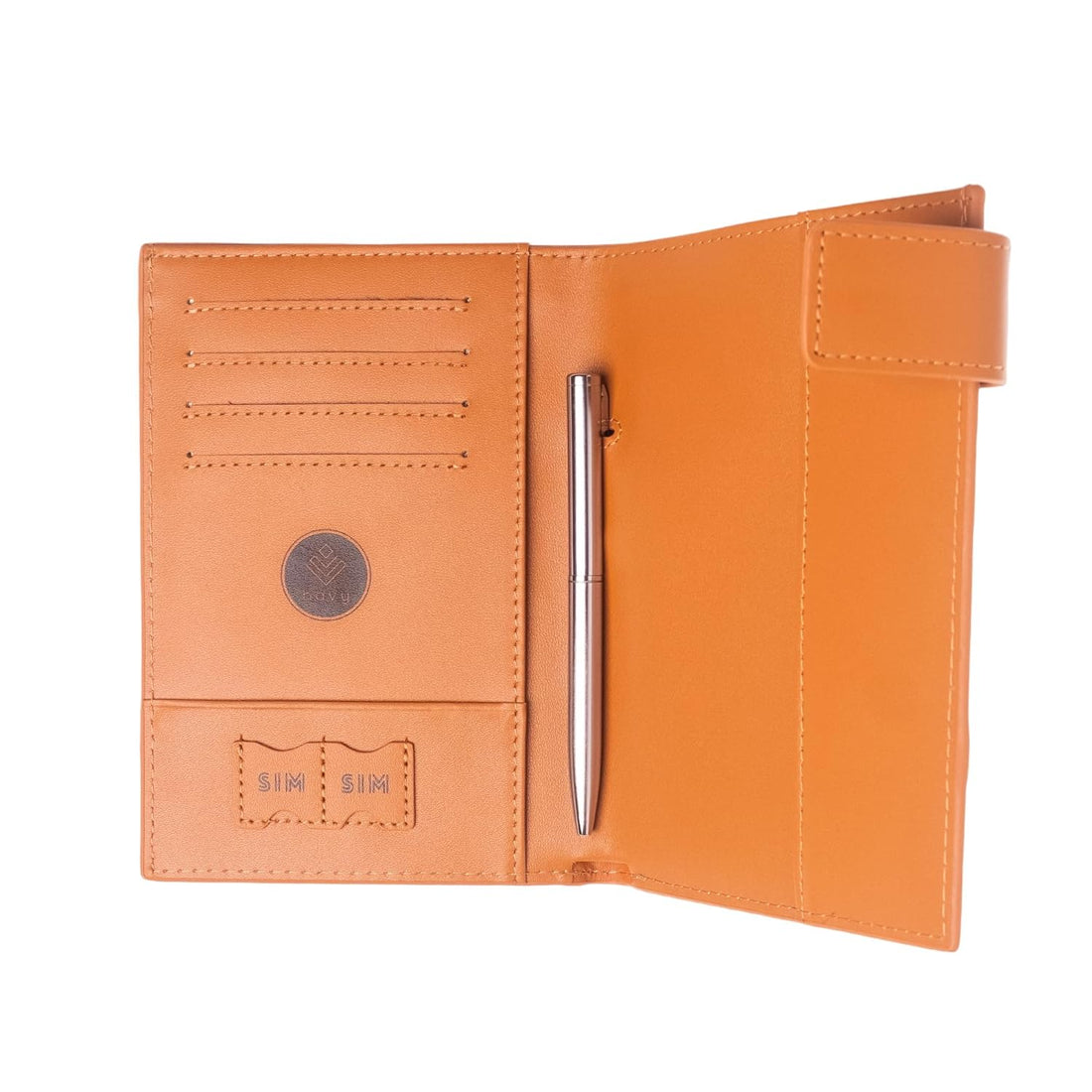 Havy Leather Passport Holder | Luggage Tag with AirTag Slot | Durable and Stylish