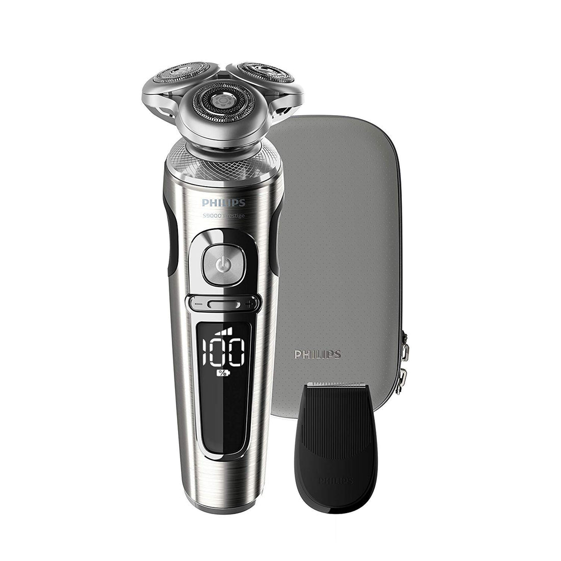 Philips Shaver Series 9000 Prestige, Rechargeable Wet or Dry Electric Shaver with Trimmer Attachment and Premium Case…