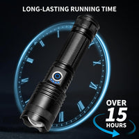 Led Flashlights High Lumens, 200000 Lumens Super Bright Rechargeable Flashlight with 5 Modes