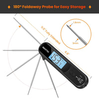 SMARTRO ST49 IR 2-in-1 Instant Meat Thermometer Infrared Thermometer for Cooking Food Grilling BBQ Kitchen Candy