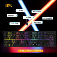 IROK FE104 Gaming Keyboard, RGB Wired Mechanical Keyboard, Hot Swappable Switch Customizable Backlit Detachable Magnet Adsorption Upper Cover Keyboard for Windows PC Gamers