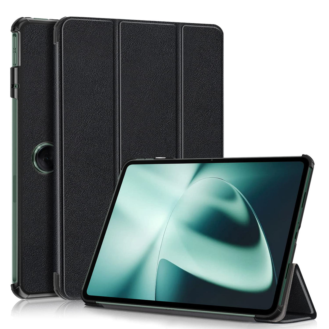 Gylint Case for OnePlus Pad 2023, Folding Folio Ultra-Thin PU Leather Stand Case Cover for OnePlus Pad/Oppo Pad 2 Black