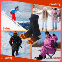 Comfheat Heated Socks for Women 4000mAh Washable Rechargeable Electric Thermal Warming Socks for Skiing Hunting Winter Outdoors, Battery Included