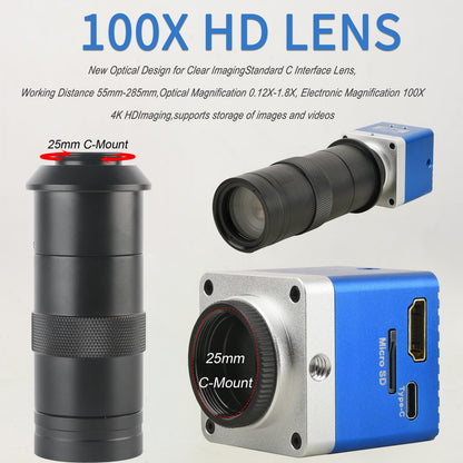4K HD Microscope Industrial Camera 8.3 Million Pixels – In Use