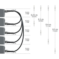 Colored 10G SFP+ Twinax Cable, Direct Attach Copper(DAC) Passive Cable, 0.25m (0.82ft) in Red, for Cisco SFP-H10GB-CU0.25M, Meraki, Ubiquit, Mikrotik, Intel, Fortinet, Netgear, D-Link and More