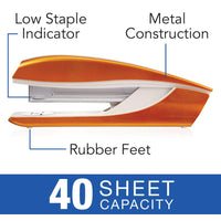 Leitz Wow Fullstrip Stapler - Orange (5504-70-44)