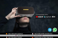 VR Headset with controller - Virtual Reality gaming - 3D glasses Compatible with iPhone 11 XR Samsung galaxy s10 Xiaomi mi 9... Apple & Android phone- Professional VR goggles with button- Heromask PRO