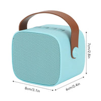 Jeanoko Mini Karaoke Machine, Long Battery Life Stable Transfer Kids Portable Bluetooth Speaker Machine Clear Sound for Outdoor Parties(Blue)