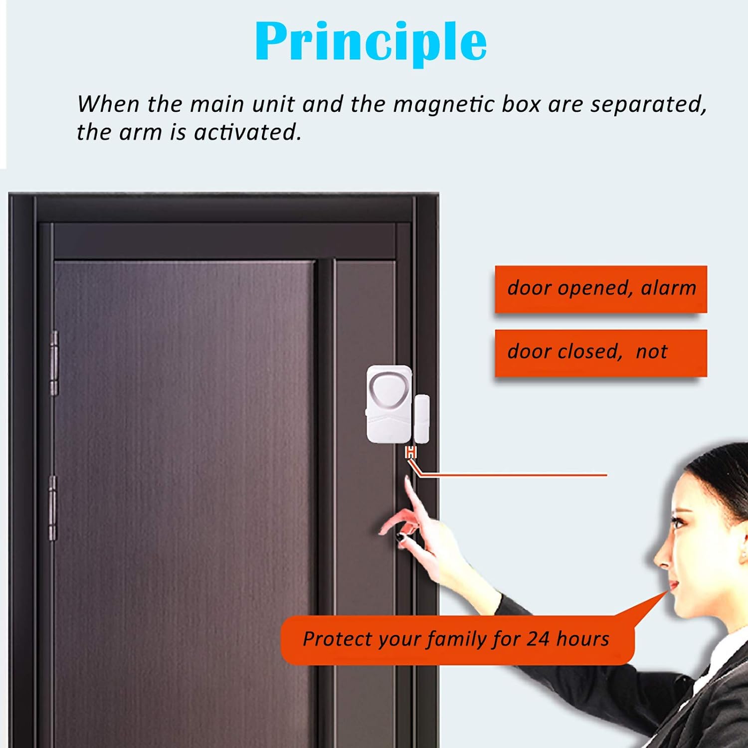 Door alarm for Home, Door Sensor, Window Alarm, Pool Door Alarm for Kids (6)
