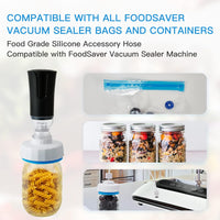 Electric Mason Jar Vacuum Sealer Kit for Wide & Regular Mouth Jars - Food Storage, Fermentation, Compatible with FoodSaver Vacuum Canning Sealer Machine Attachment, Electric Pump, and Lid Opener