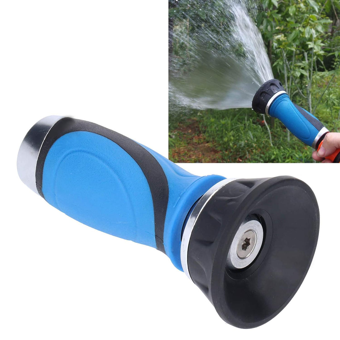 Fireman Style Nozzle, High Pressure Nozzle America Fire Fighting Style Watering Hose Sprayer Nozzle for Home Garden Lawn, Watering Nozzles