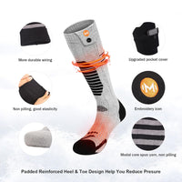 Heated Socks for Men Women, MewaMaA APP Control Battery Heated Socks Rechargeable Washable, Electric Socks Foot Warmer for Hiking Biking Camping Skiing Hunting Outdoor Work, Heating Socks Warm Socks