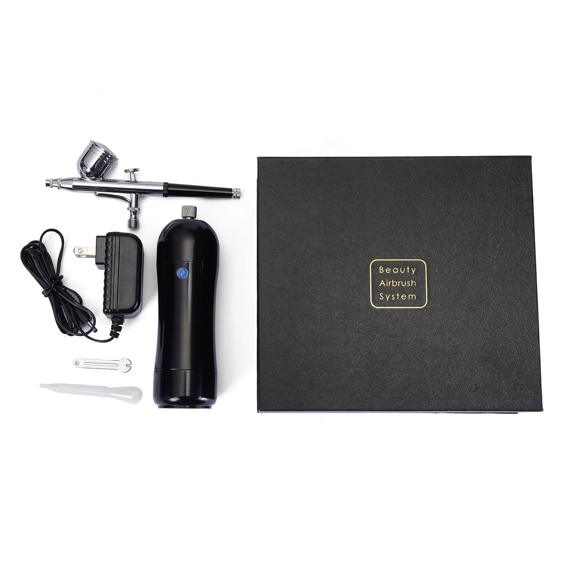 Airbrush-Kit Rechargeable Cordless Airbrush, with Auto Handheld Airbrush Gun and Compressor,Portable Wireless Air Brush for Nail Art, Makeup, Painting Art, Barber, Cake Decorating