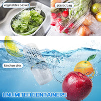Fruit and Vegetable Washing Machine Laelr Fruit and Vegetable Cleaner Device USB Rechargeable Food Purifier Automatic Household Cleaning Gadgets for Purifying Meat Glasses Fruits and Vegetables