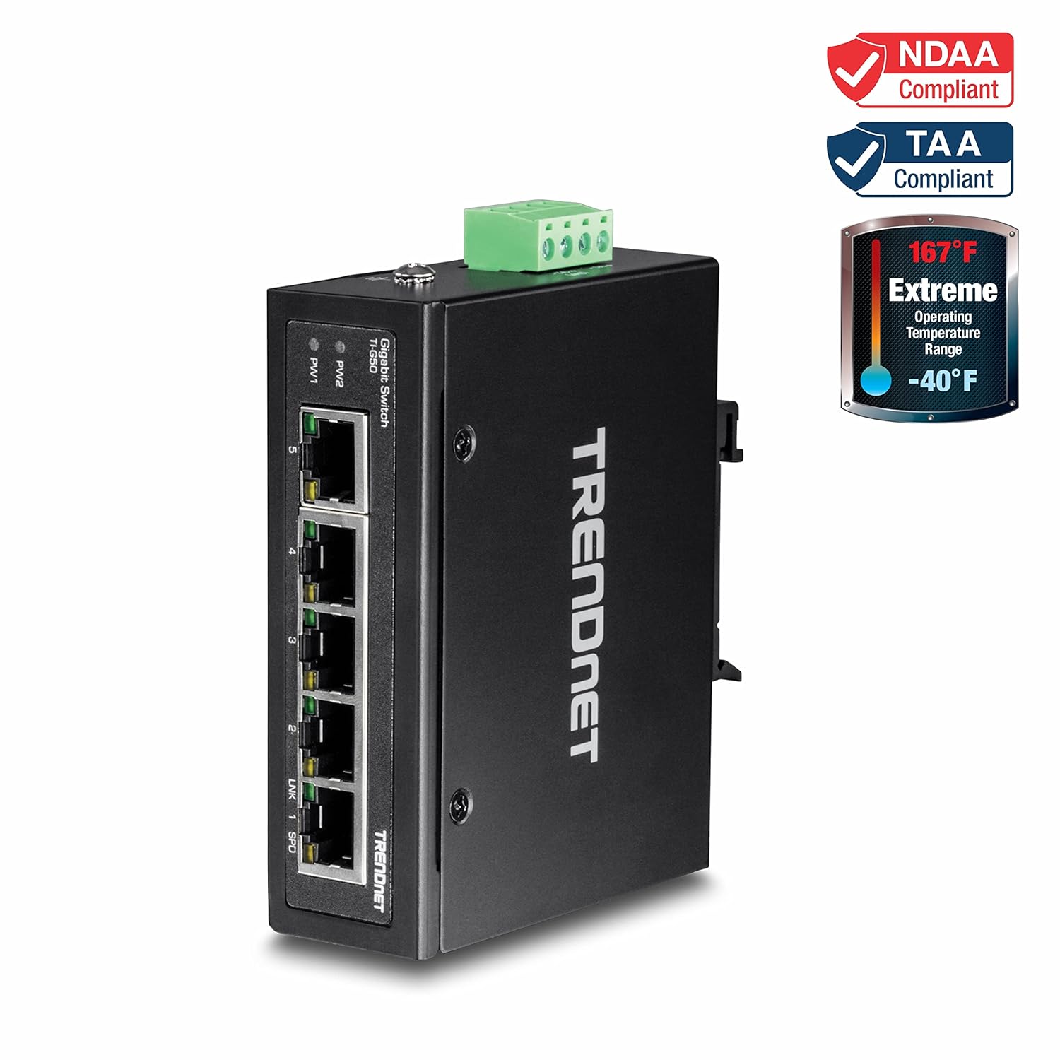 5-port Gigabit SwitchHardened Industrial