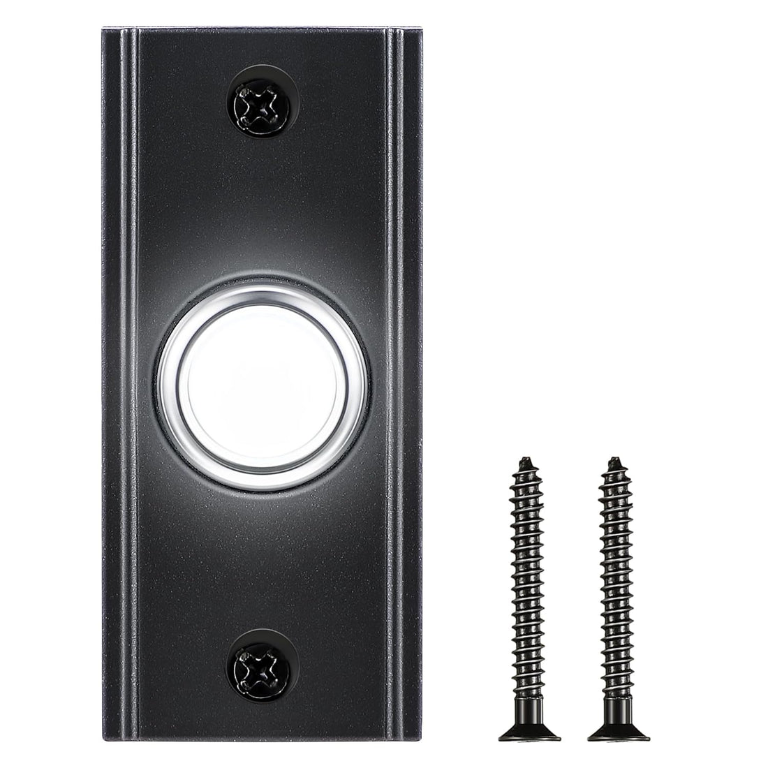 Dreyoo Lighted Metal Doorbell Push Button, Vintage Doorbell Push LED Buttons Replacement Most Door Chimes, Wall Mounted Door Bell Buttons Use in Home, Universal Garage Door Opener Switch