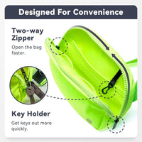 BALEAF Fanny Pack Belt Bag Crossbody Bag for Women, Adjustable Strap Water resistant Traveling Hiking Workout, Fluorescent Green, One Size, Fashion