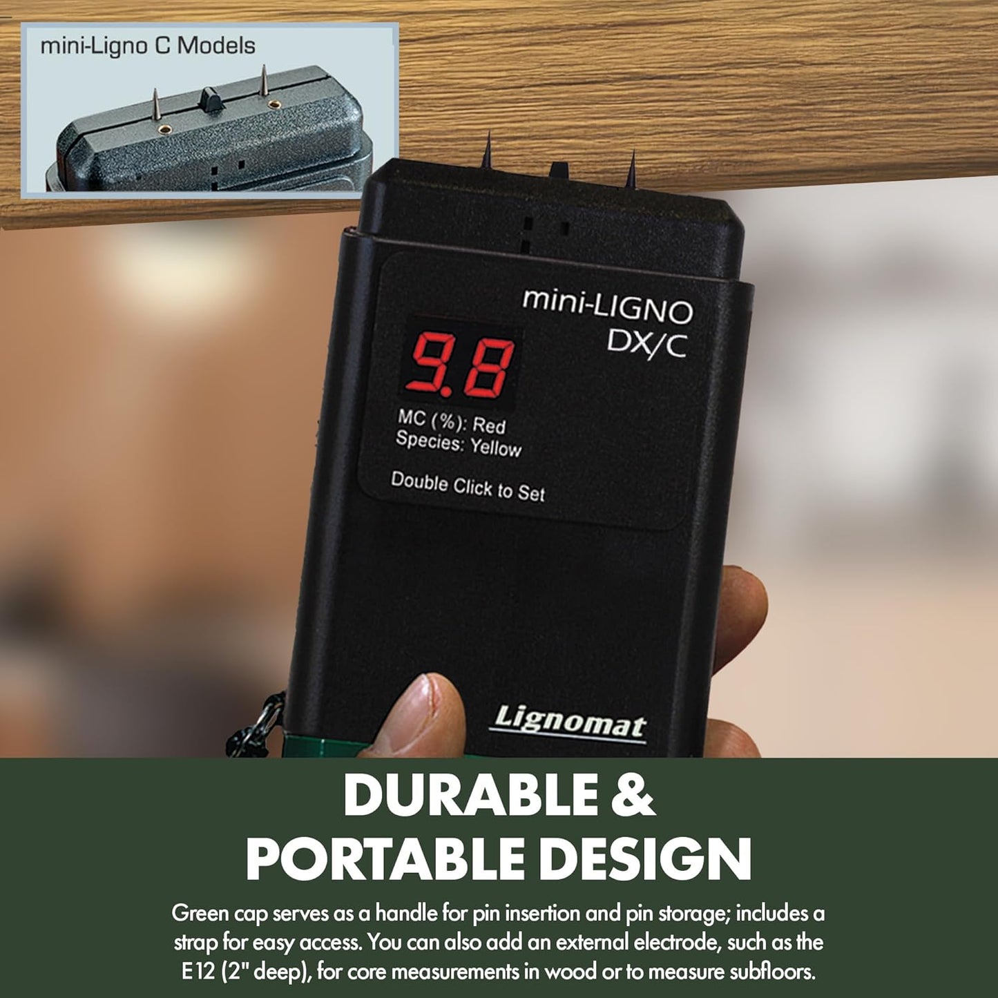 Mini-Ligno DX/C Wood Moisture Meter Accurate Moisture – Feature Highlight