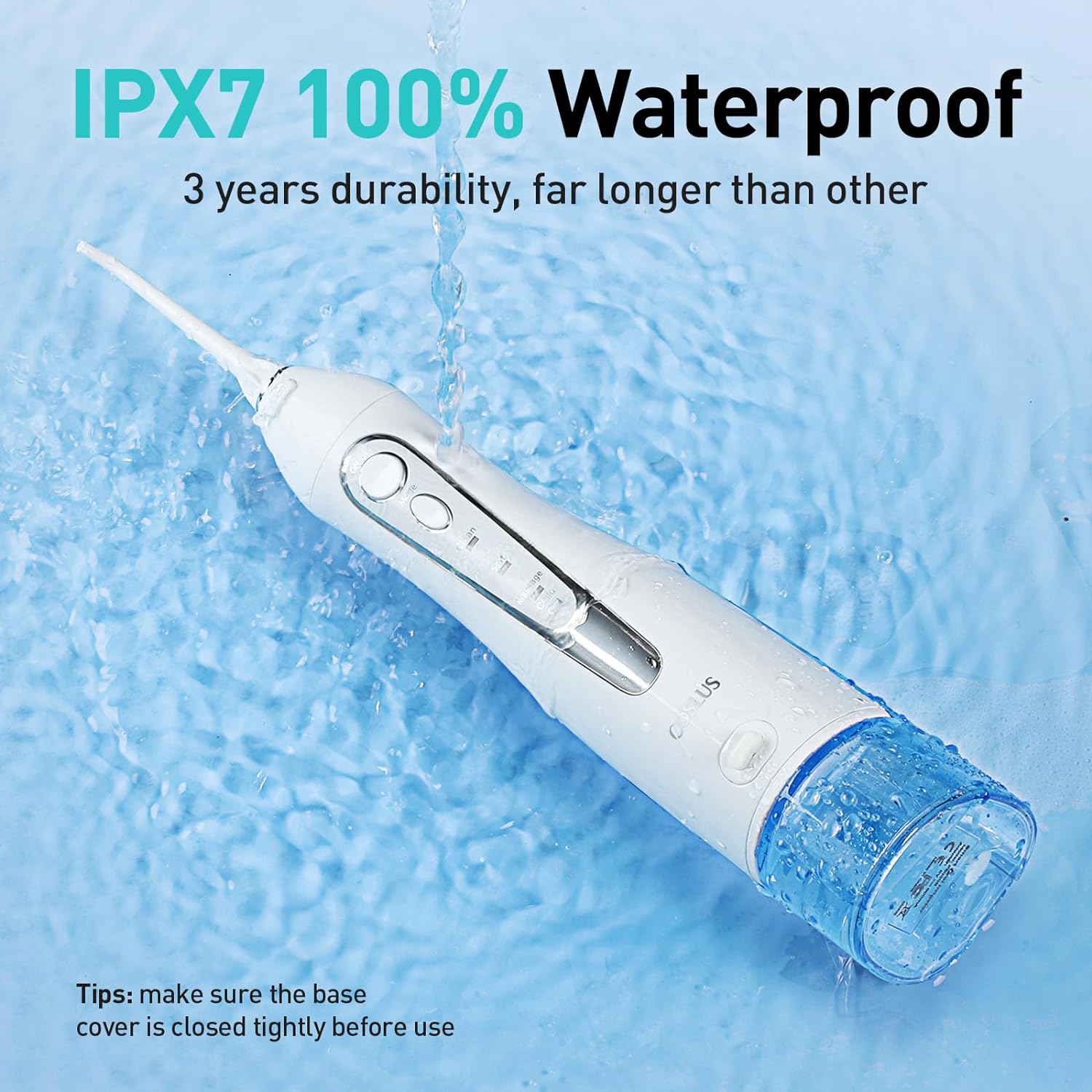 Water Dental Flosser Teeth Pick: Upgrade Child Mode Portable Cordless Oral Irrigator 300ML Rechargeable Travel Irrigation Cleaner IPX7 Waterproof Electric Flossing Machine for Teeth Cleaning F5020E