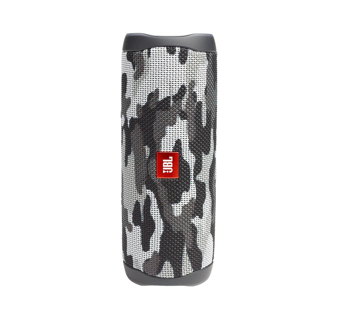 JBL Flip 5 Waterproof Portable Wireless Bluetooth Speaker Bundle with divvi! Protective Hardshell Case - Black Camo