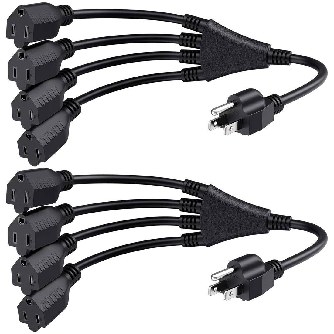 C2G Cables To Go 03152 18 AWG Universal Right Angle Power Cord Black 6 feet 1.82 Meters 4