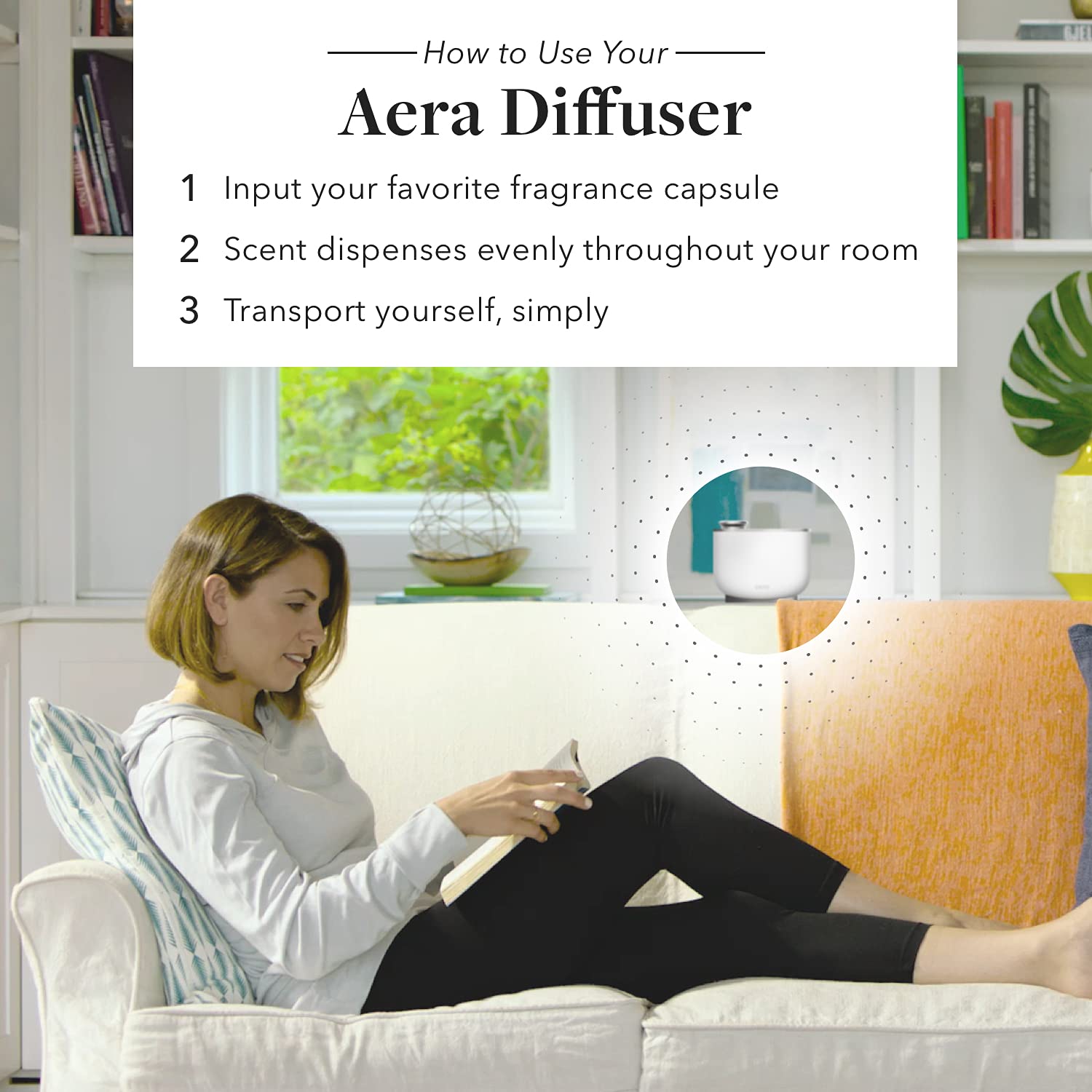 Aera Smart 3.0 Fragrance Electric Diffuser, App Controlled Home Fragrance, Scent Capsules Sold Separately