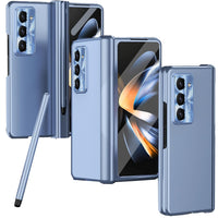 NINKI Compatible Samsung Galaxy Z Fold 5 Case with S Pen Holder & S Pen,Hinge Protection Case for Samsung Z Fold 5 Case with Screen Protector,Samsung Z Fold 5 5g Case Galaxy Fold 5 5g Phone Case Blue