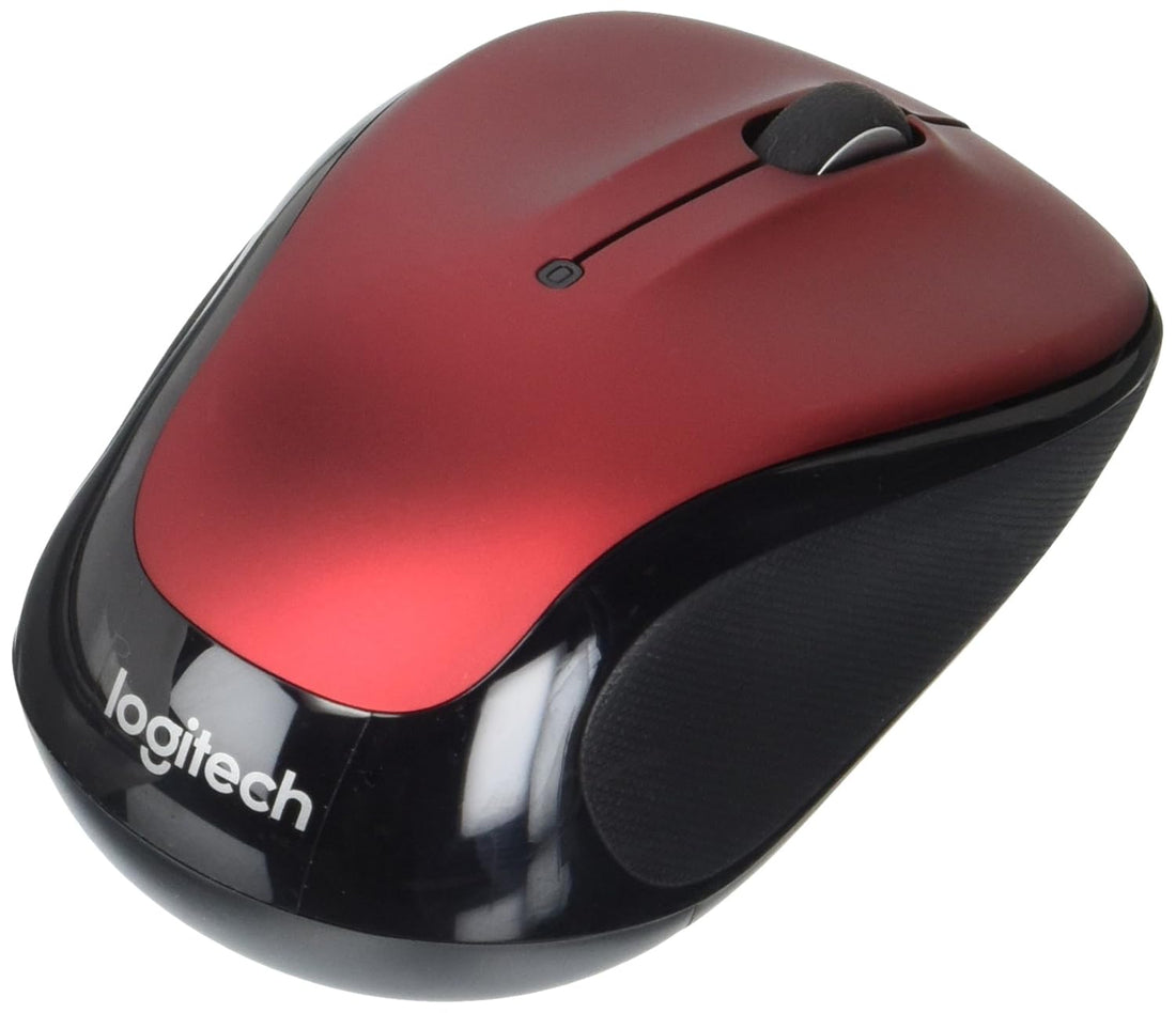 Logitech Laser Wireless Mouse-Wireless Laser Mouse, 2-1/2"x-4-1/2"x1-3/4", Red