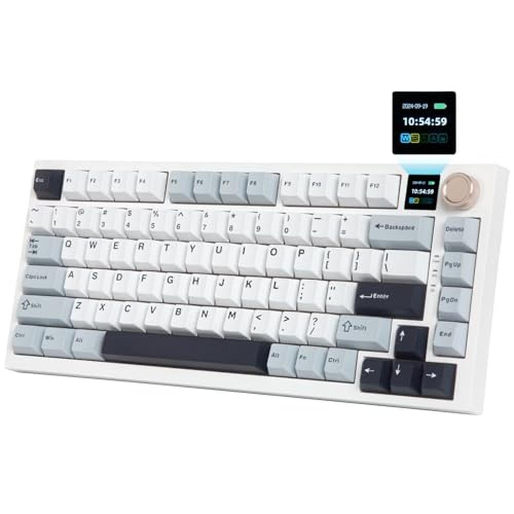 Keyboard Mechanical: 75% Wireless Mechanical Gaming – Front View