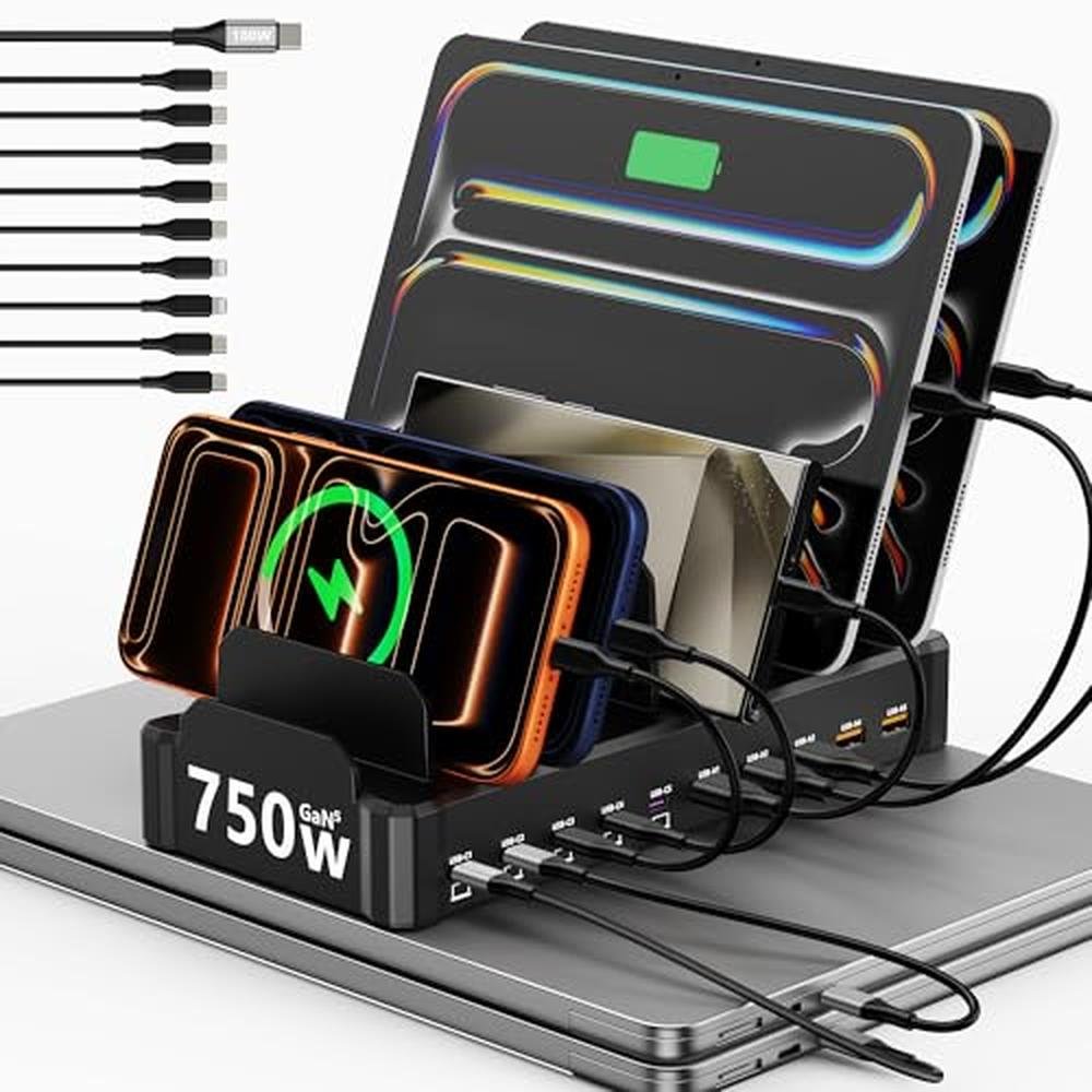 750W Charging Station for Multiple Devices – Front View