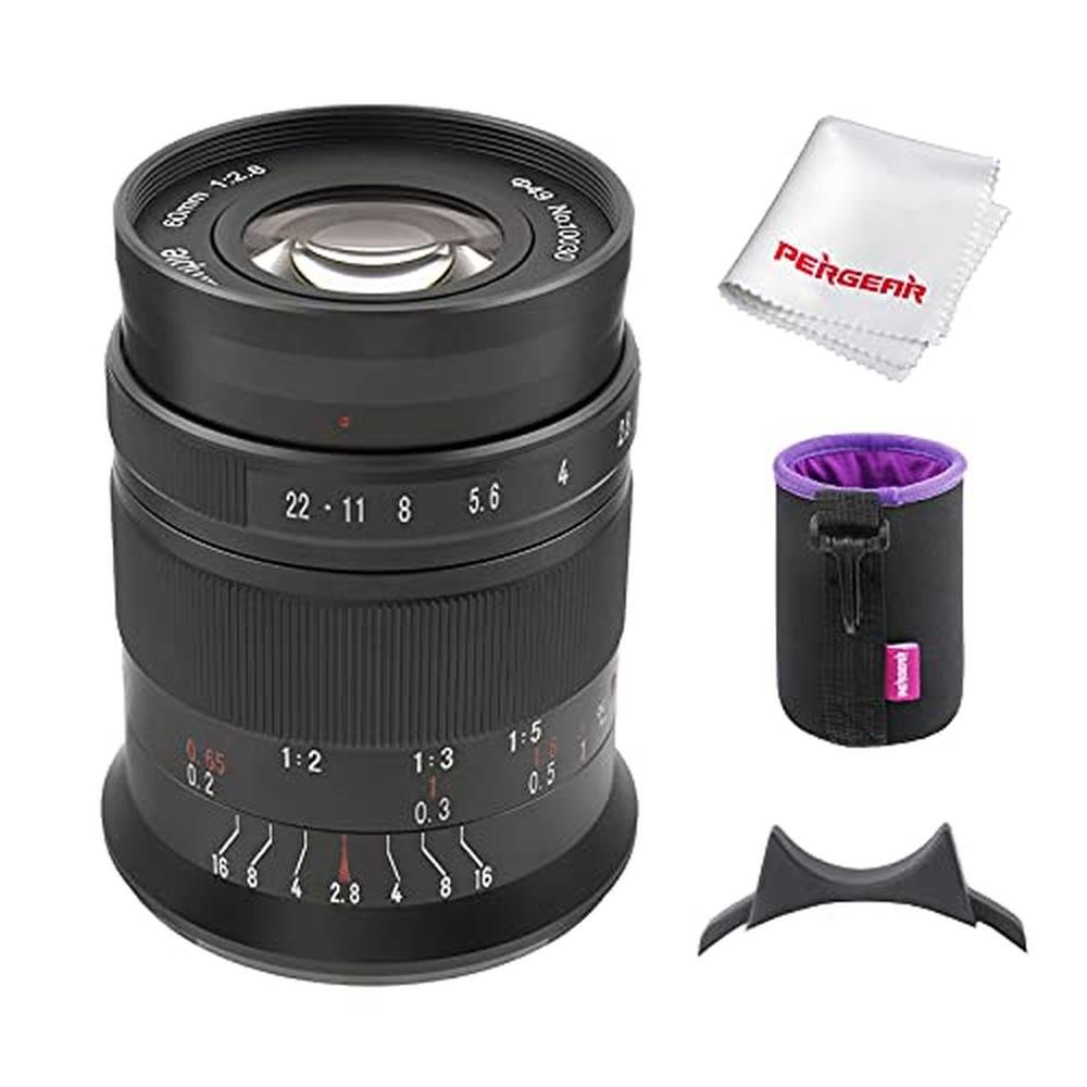 Cameras 7artisans 60mm F2.8 II V2.0 APS-C Format Macro Lens – Front View